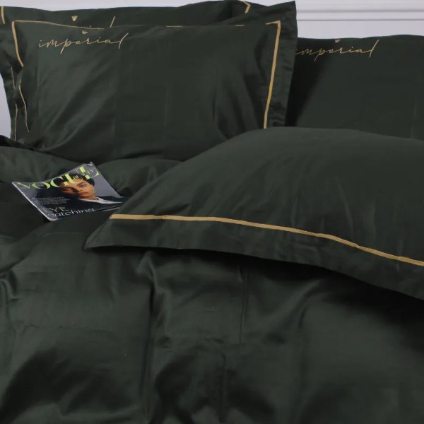 Фото - Комплект постільної білизни MirSon Imperial Satin Emerald 220х240 (2200008576233)